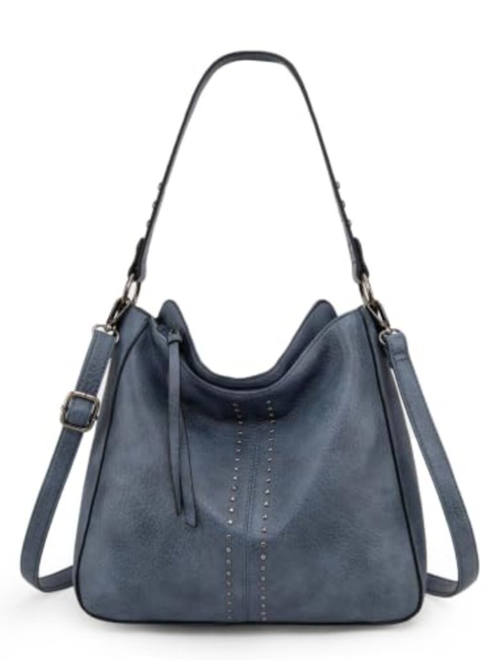 PU Leather Hobo Shoulder Bag Convertible Crossbody Purse